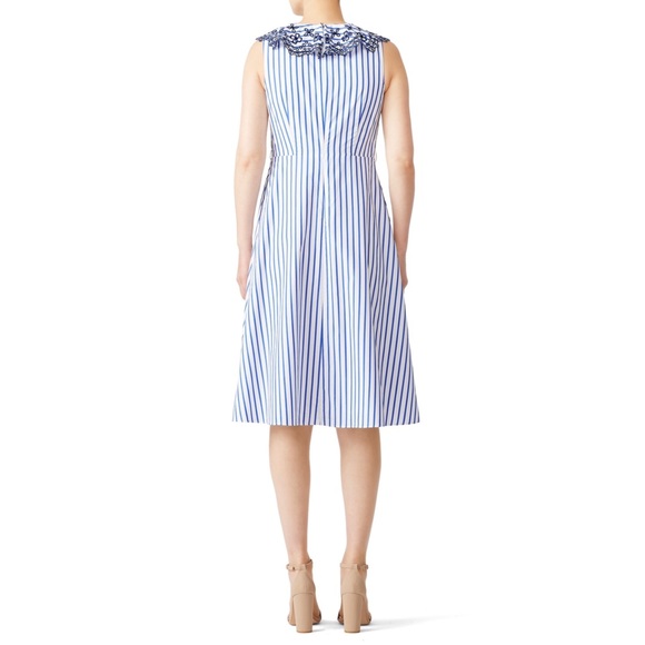 Draper James Stripe Ruffle Eyelet Dress EUC - Picture 5 of 10